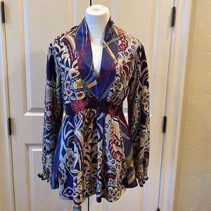 Johnny Was Silk Blouse